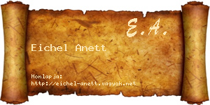 Eichel Anett névjegykártya